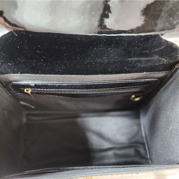 New Black Quilted Bag with Matching Wallet - Picture 8 of 17